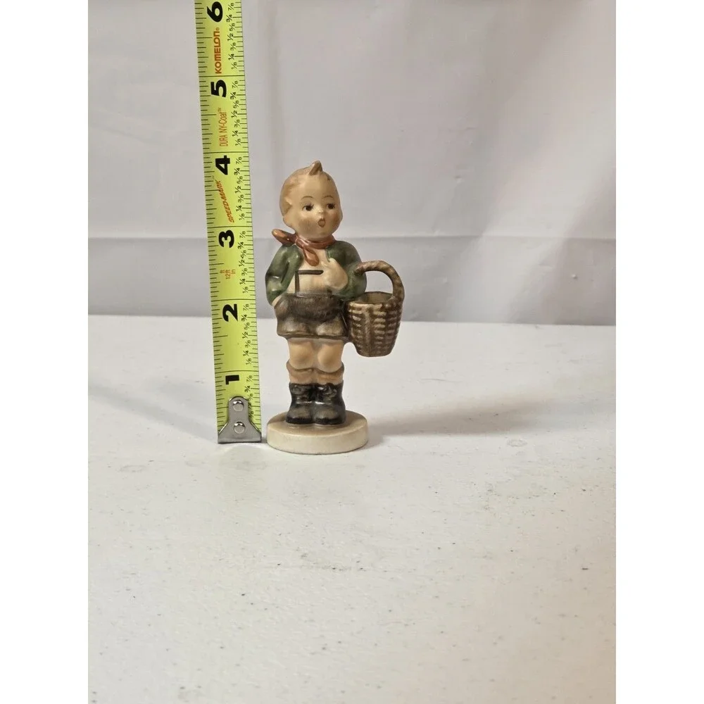 Goebel Hummel Village Boy #51 w Basket TMK-3 Western Germany Figurine 4”‎